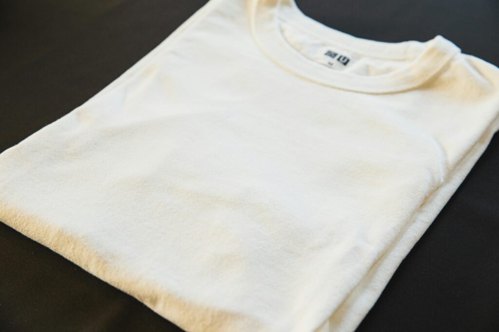 Folded Ivory Basic Tee