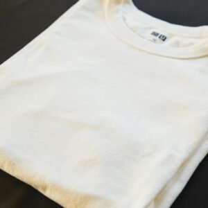 Folded Ivory Basic Tee